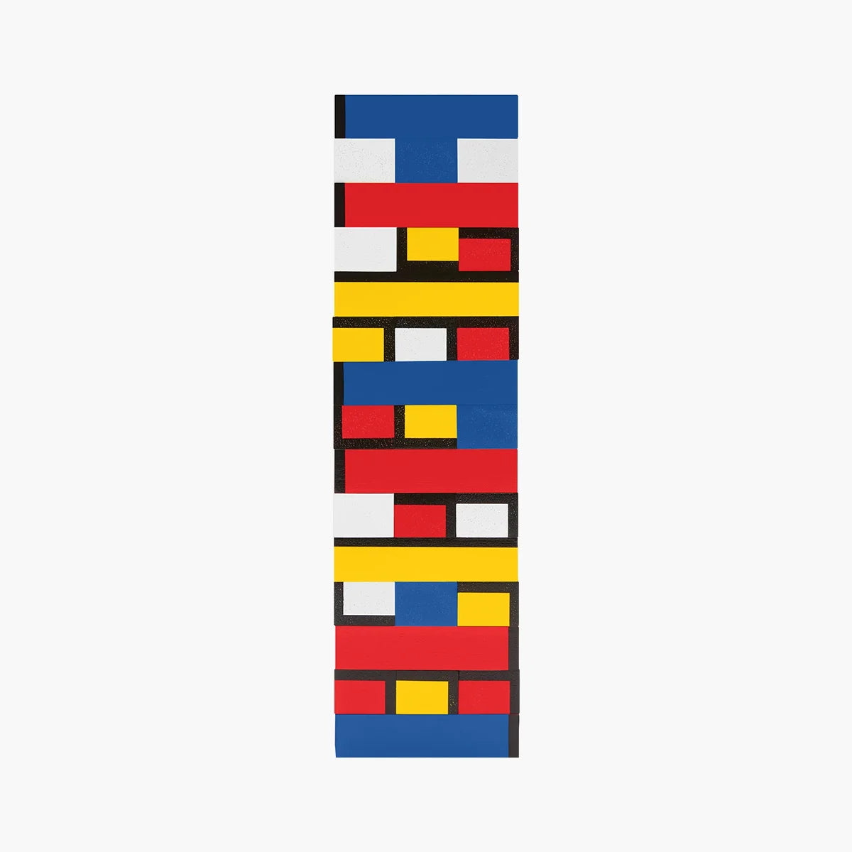Colorful geometric pattern on a white background