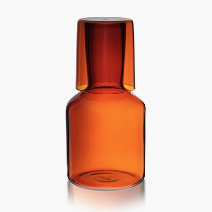 Bedside Carafe &amp; Glass - Amber - Slowdown Studio