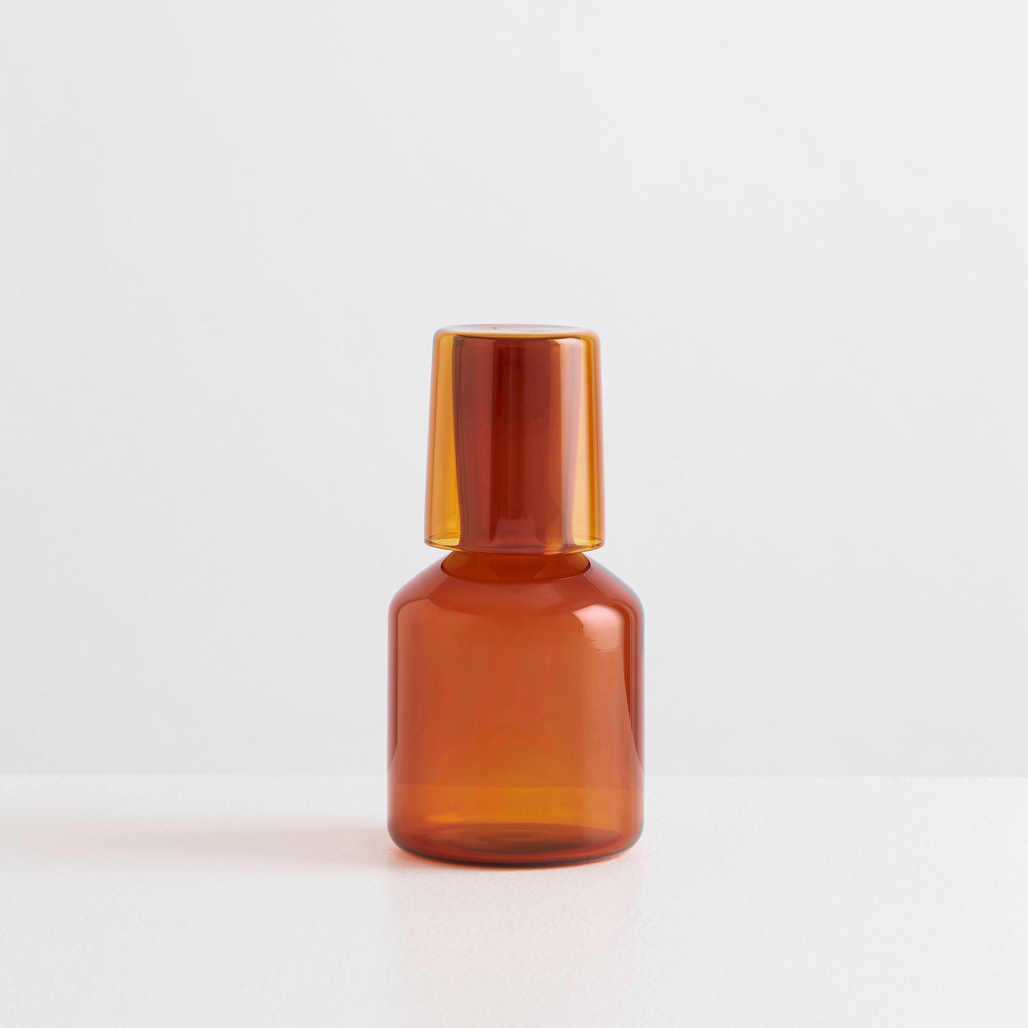 Bedside Carafe &amp; Glass - Amber - Slowdown Studio