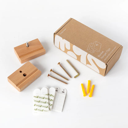 Blanket Hanger Clips - Beechwood (Set of 3) - Slowdown Studio