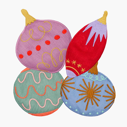 Deck the Halls Coasters - Set of 4 - Slowdown Studio