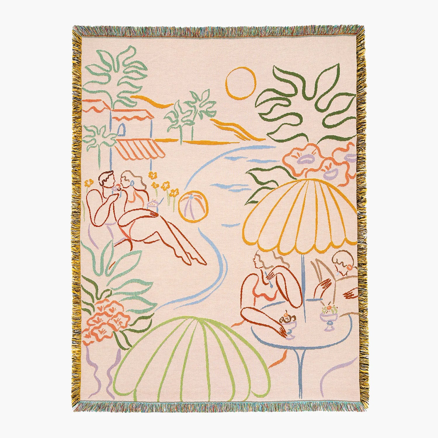 Paloma Throw - Woven Blankets - Slowdown Studio