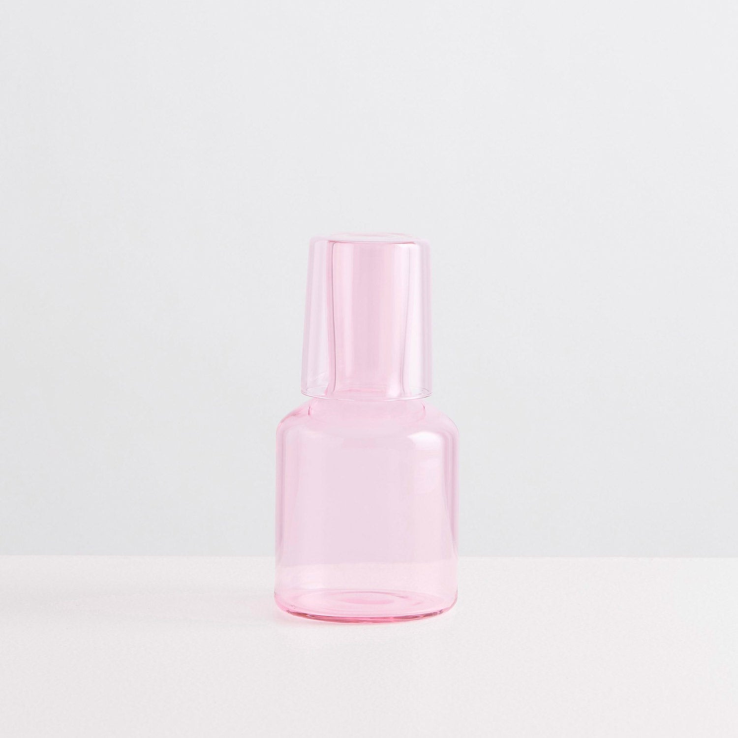 Bedside Carafe &amp; Glass - Pink - Slowdown Studio