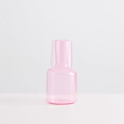 Bedside Carafe &amp; Glass - Pink - Slowdown Studio