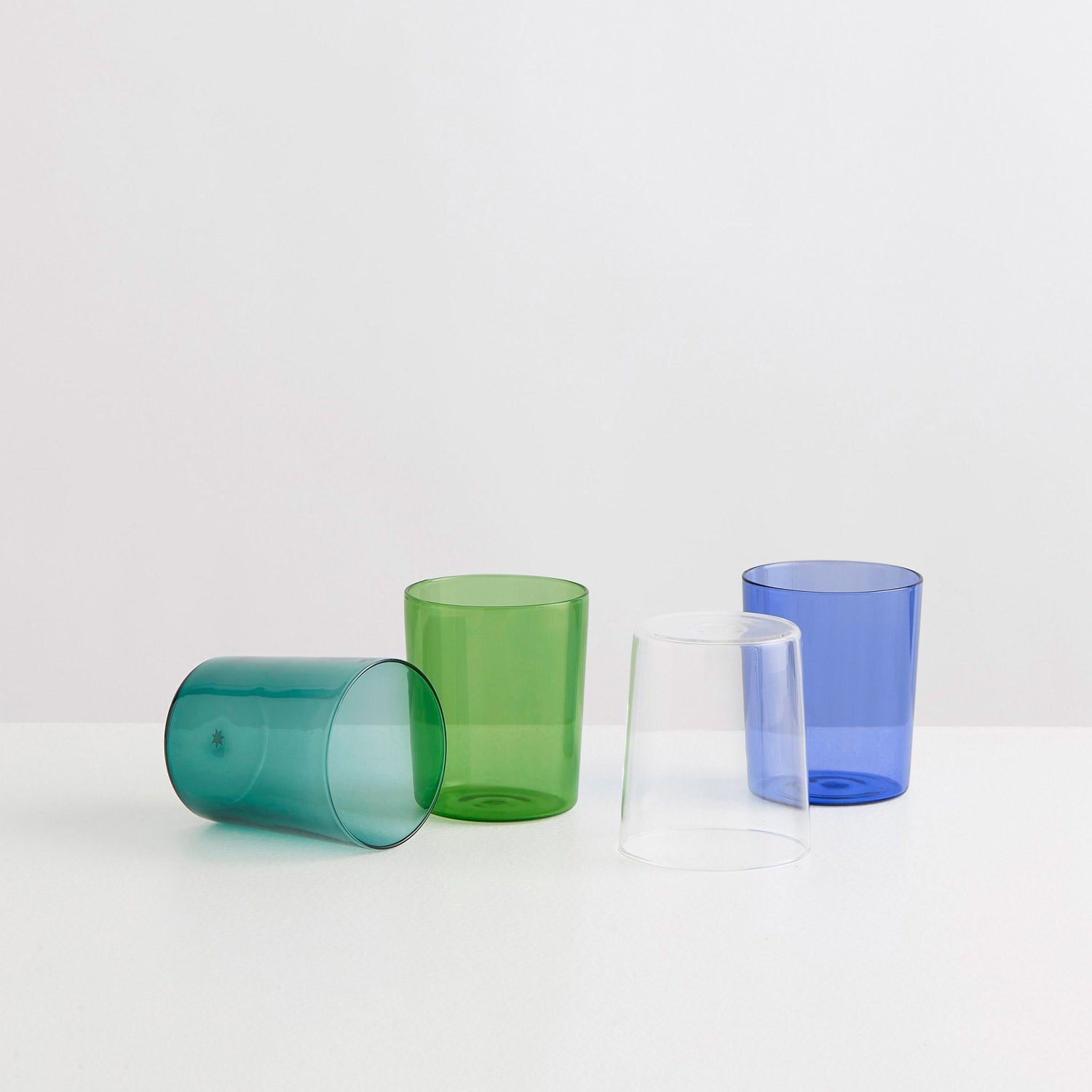 Large Glass Cups - Set of 4 - Winter - Slowdown Studio